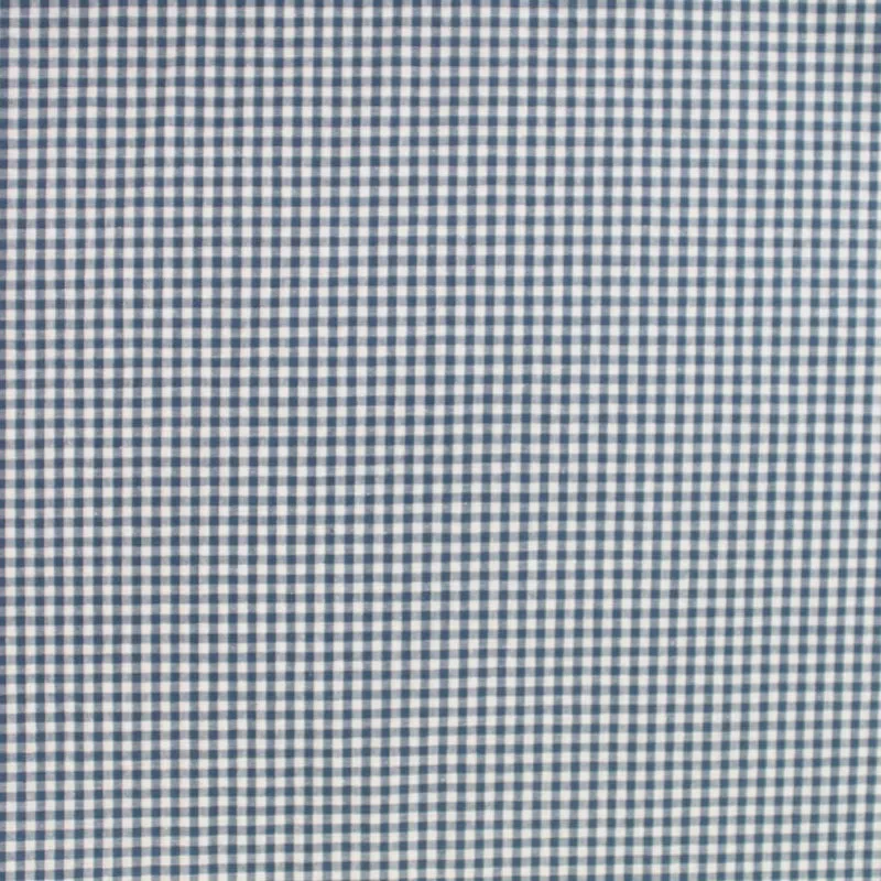 Dressmaking Cotton - Mini Gingham - Denim Blue