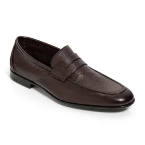 Dunmore Dark Brown Deerskin Slip On