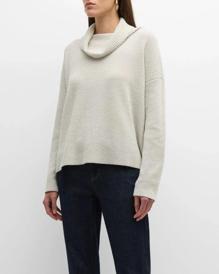 Eileen Fisher Cowl Neck Chenille Pullover