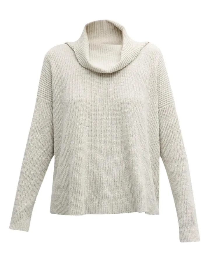 Eileen Fisher Cowl Neck Chenille Pullover