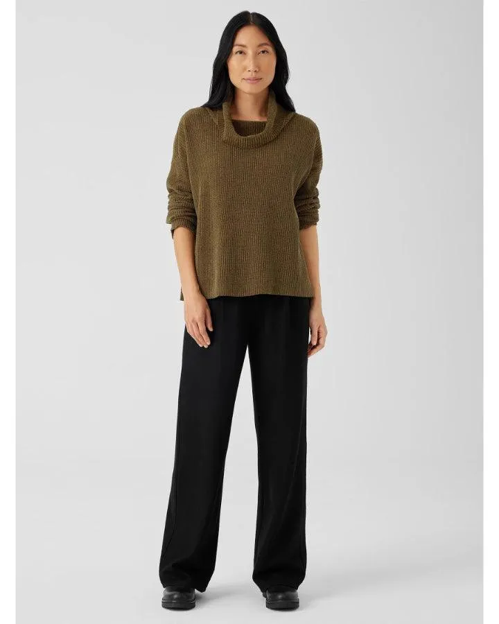 Eileen Fisher Cowl Neck Chenille Pullover