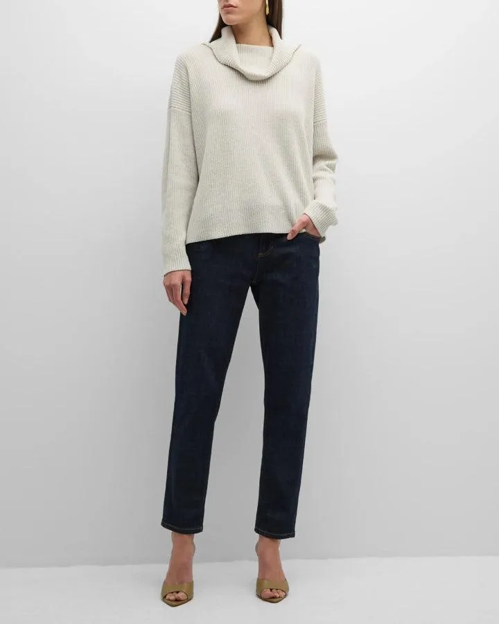 Eileen Fisher Cowl Neck Chenille Pullover