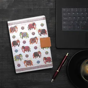 Elephant Fabrication Leather Case with Diary