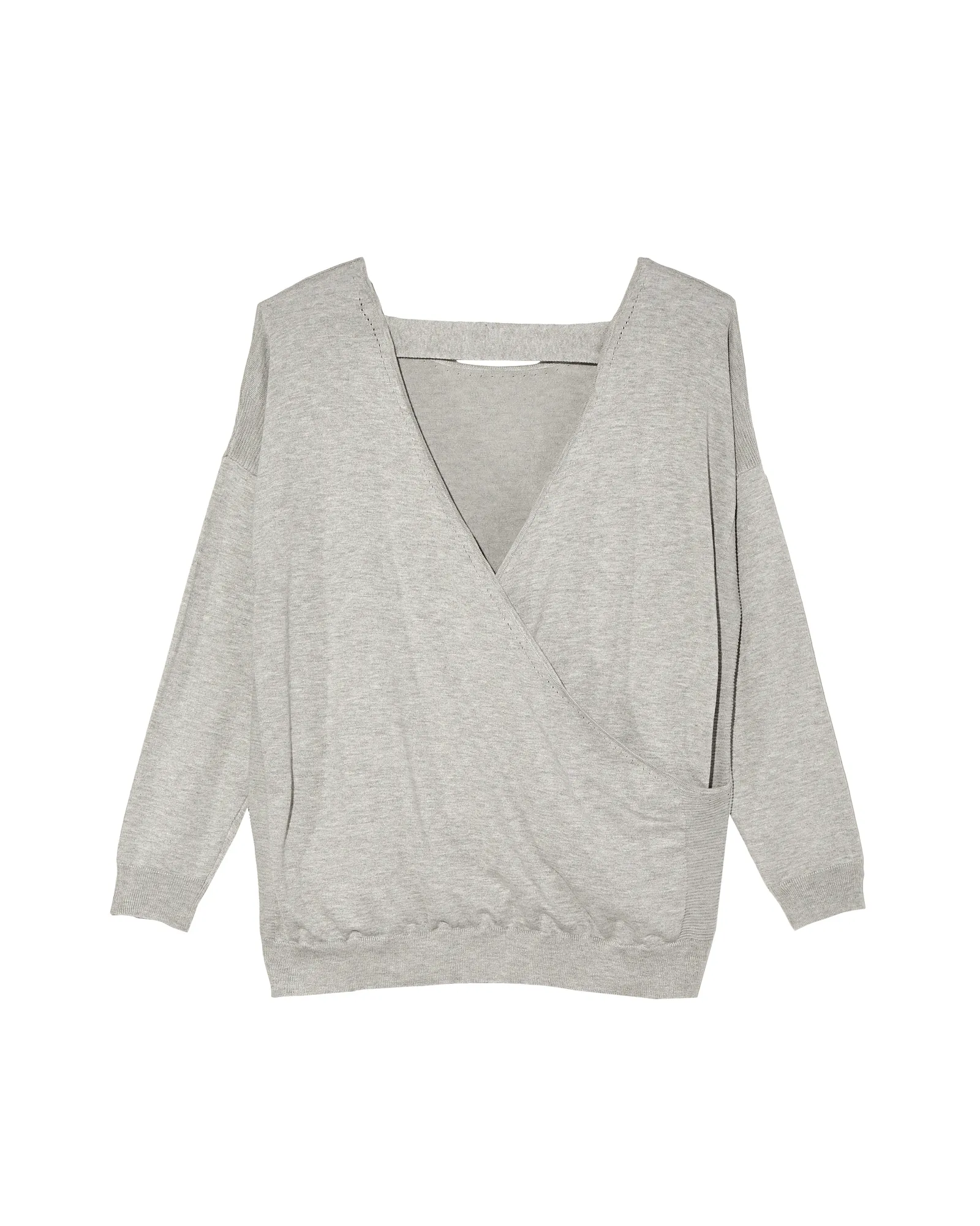 Evelyn Pullover Top | Light Grey