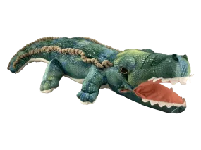 Expressive 23" Aquamarine Plush Gator