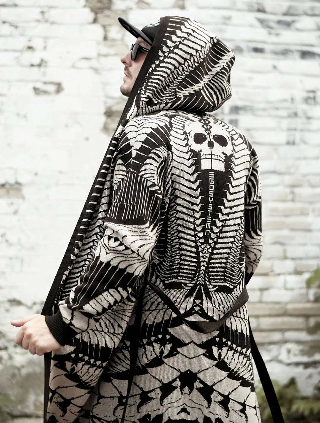 Fatality Unisex Knit Cardigan by EGOSYSTEMA