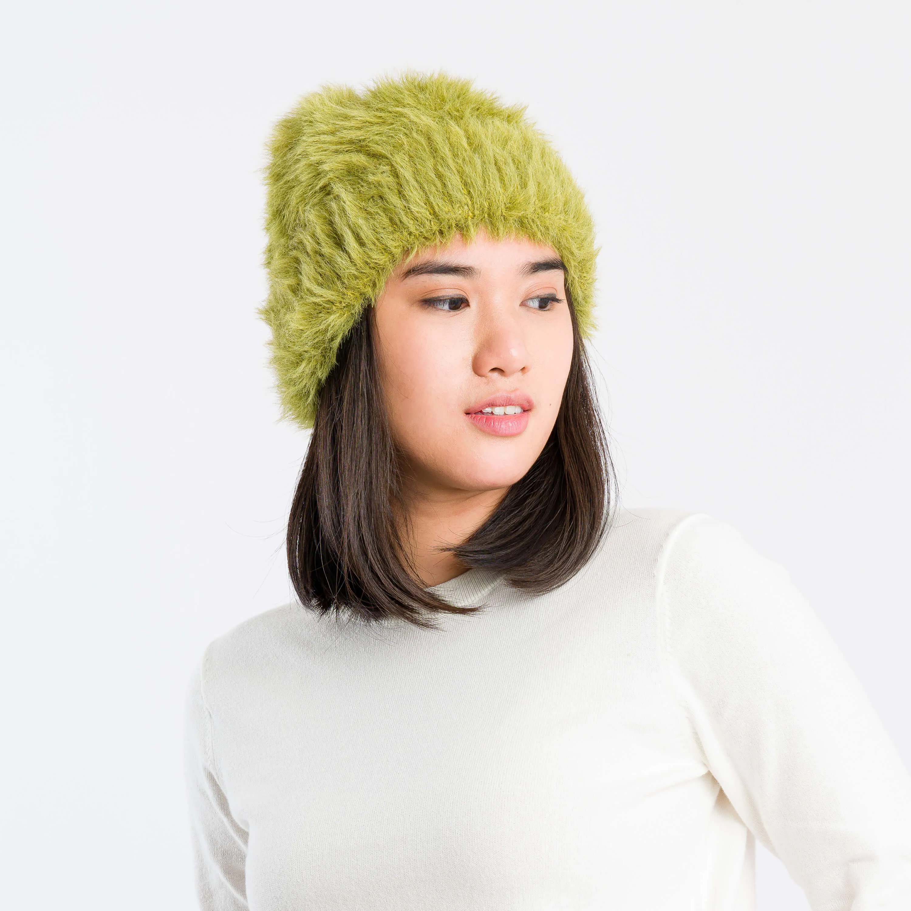 Faux Fur Knit Beanie