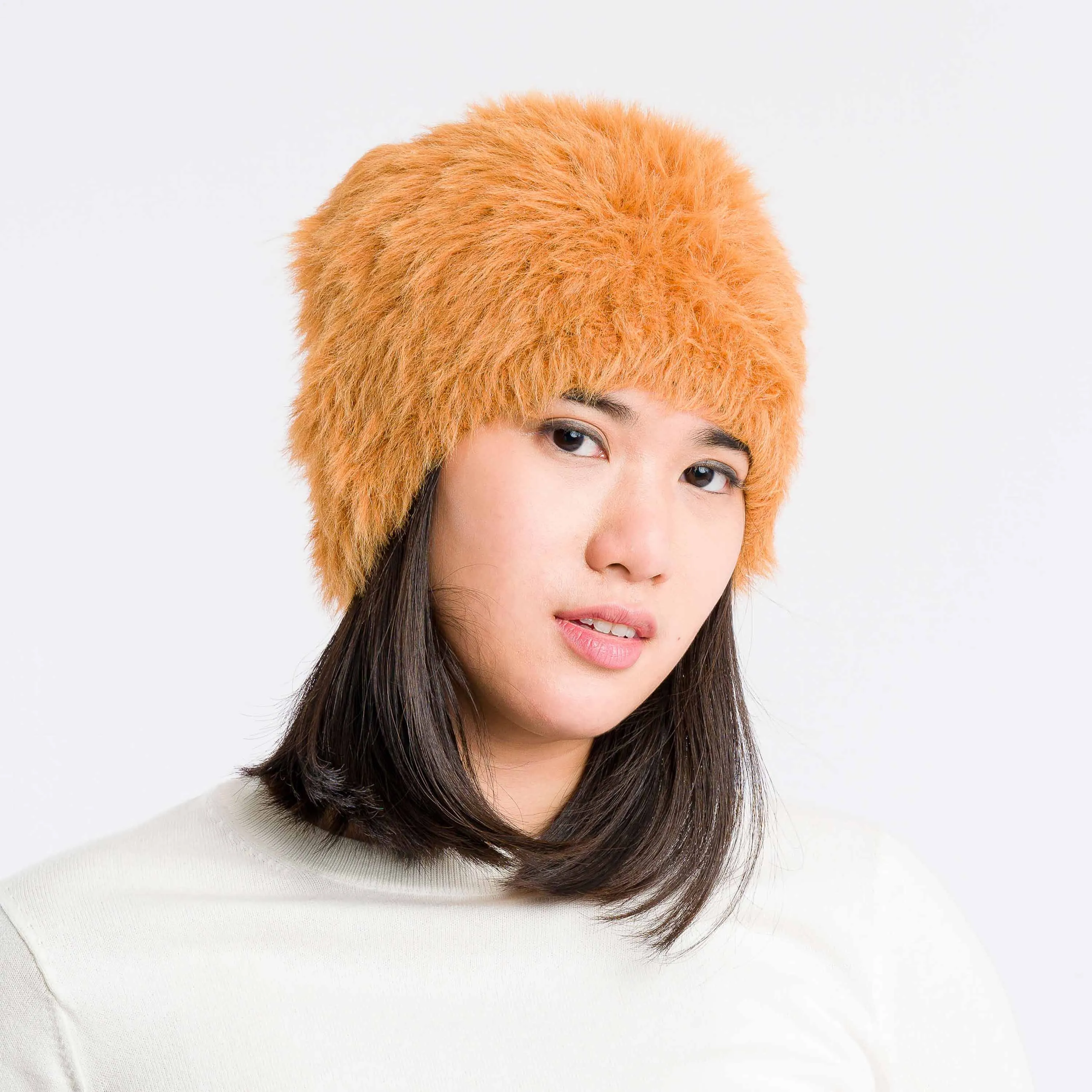 Faux Fur Knit Beanie