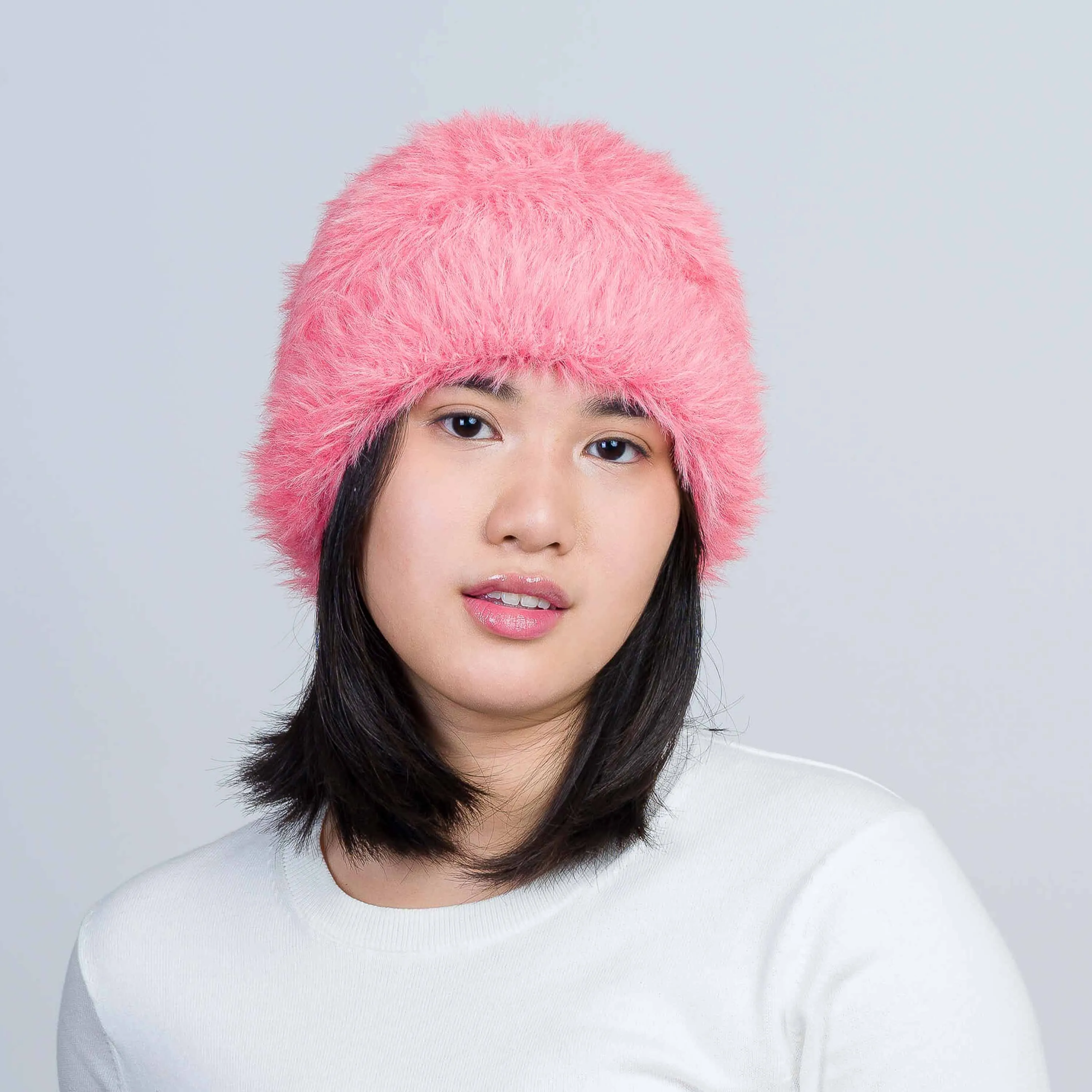 Faux Fur Knit Beanie