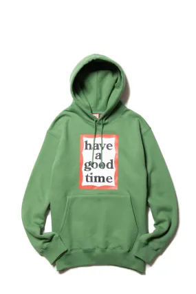 FRAME PULLOVER HOODIE FL MOSS GREEN