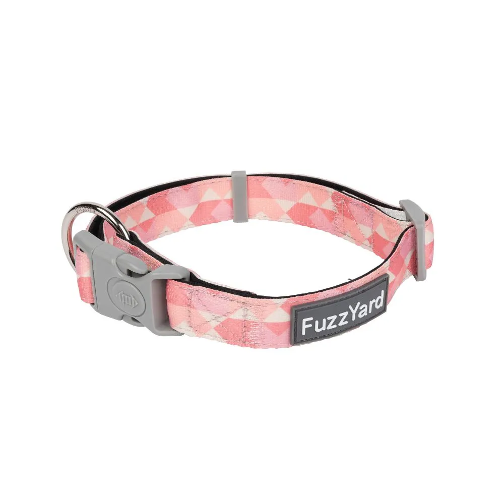 FuzzYard Dog Collar Pink Lemonade M