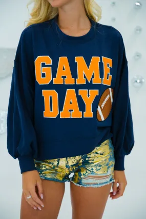 GAME DAY ORANGE VARSITY PULLOVER