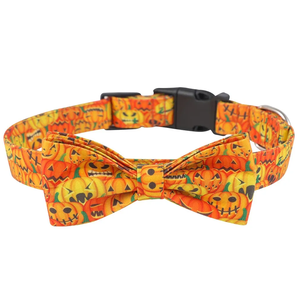 Halloween Bowtie Pet Collar