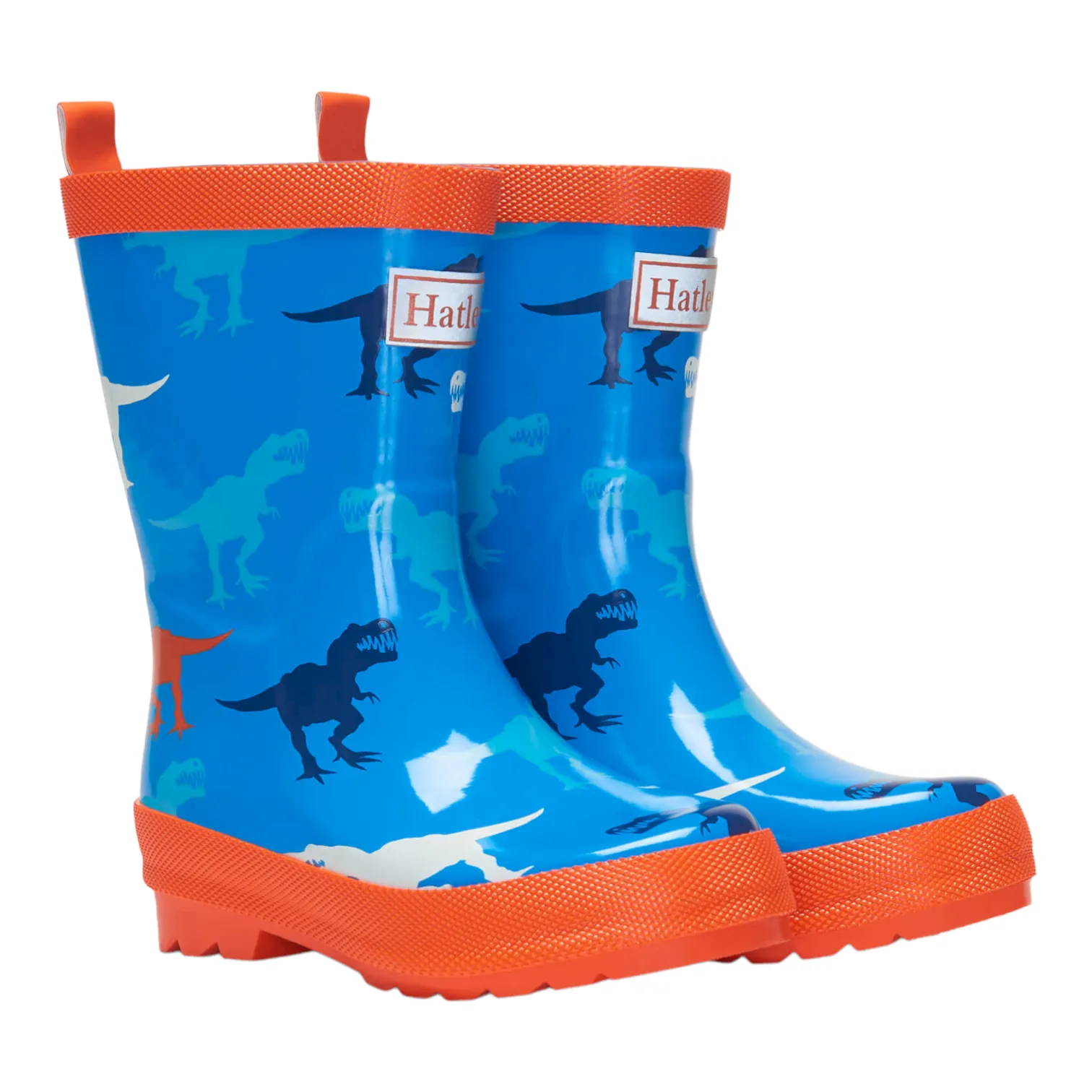 Hatley Giant T-Rex Shiny Rain Boots