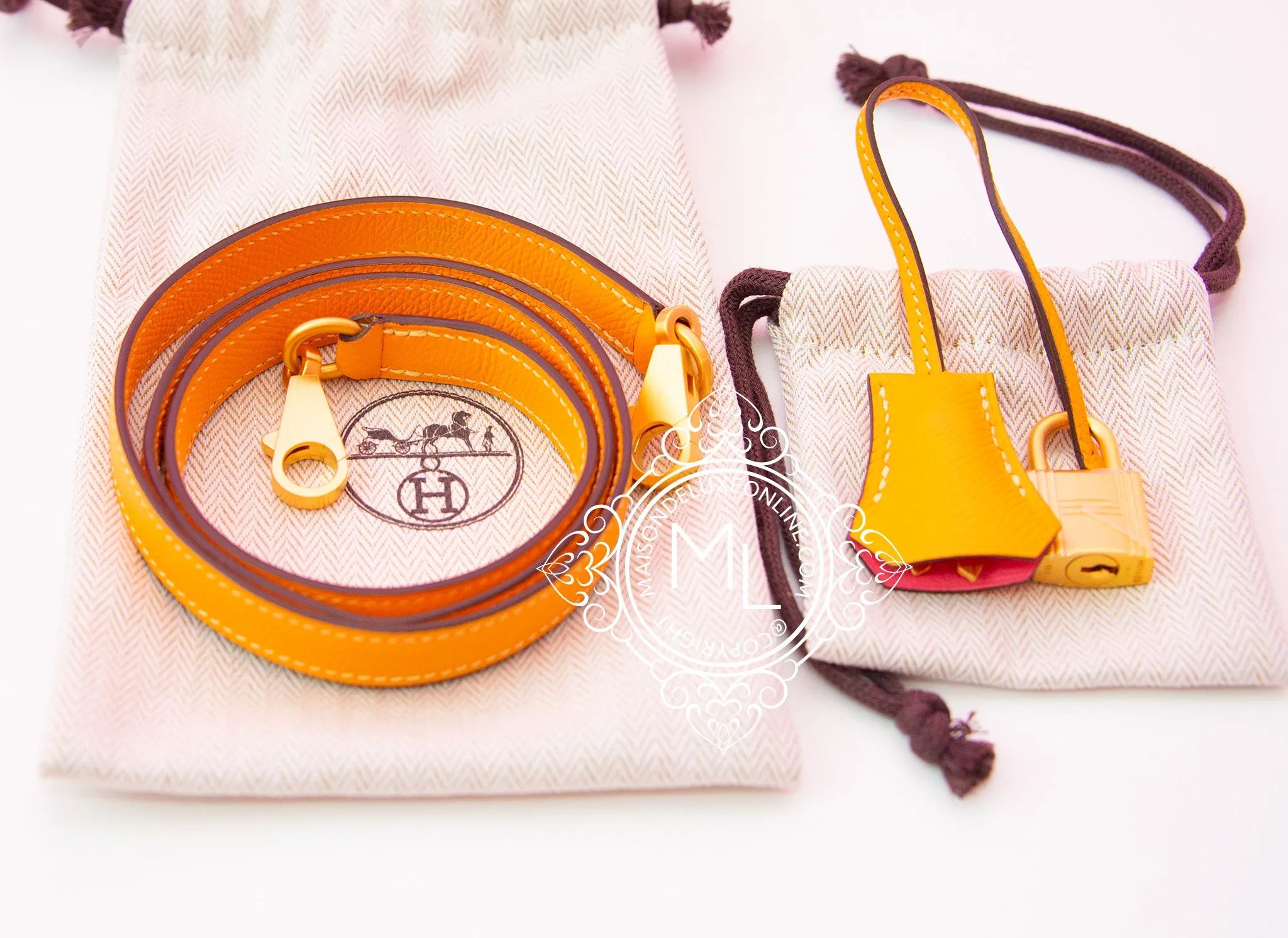 Hermes Rose Azalee   Jaune d'Or HSS Sellier Epsom Kelly 25 Handbag