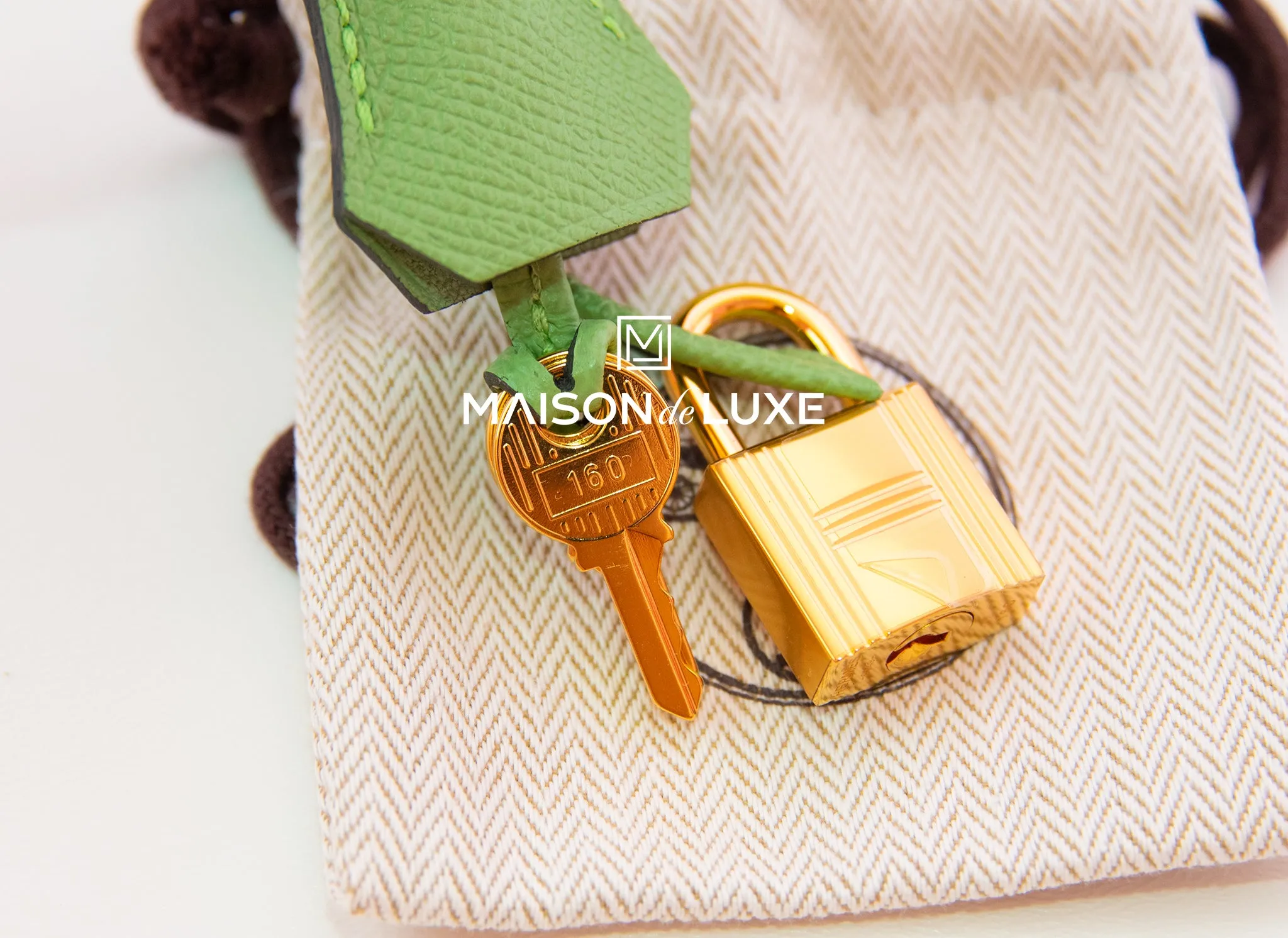 Hermes Vert Criquet Sellier Epsom Kelly 28 Handbag