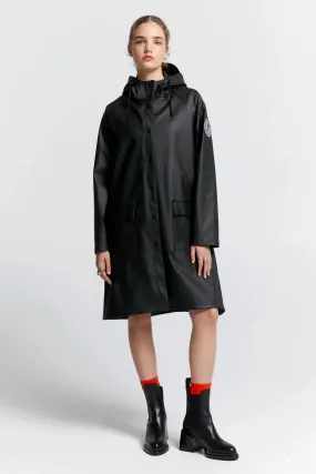 Karen Walker Long Runaway Raincoat - Black