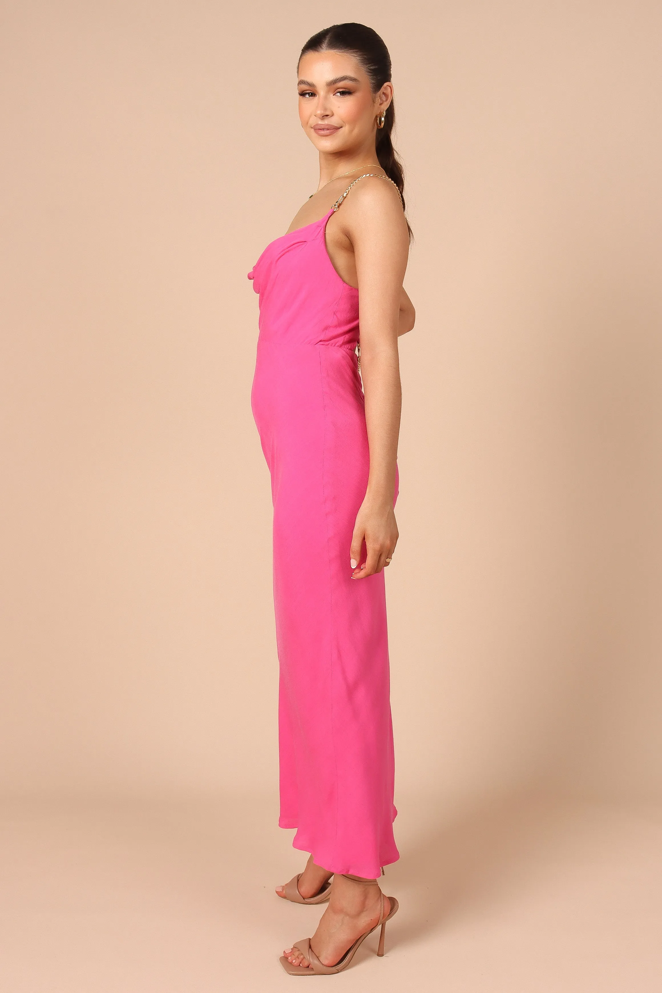 Khaleesi Slip Midi Dress - Pink