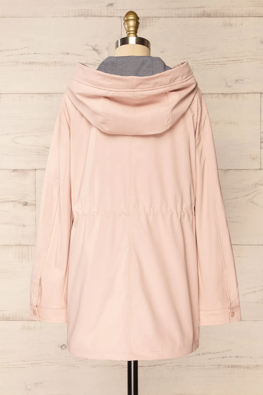 Kharokopion Pink | Hooded Raincoat w/ Drawstring