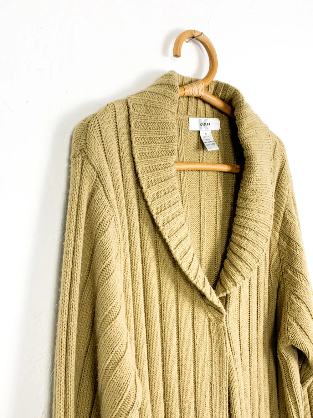 Kikit Khaki Knit Cardigan