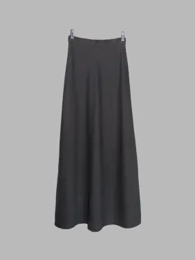 Krizia Jeans washed blue-grey cotton denim maxi skirt - marked size 10