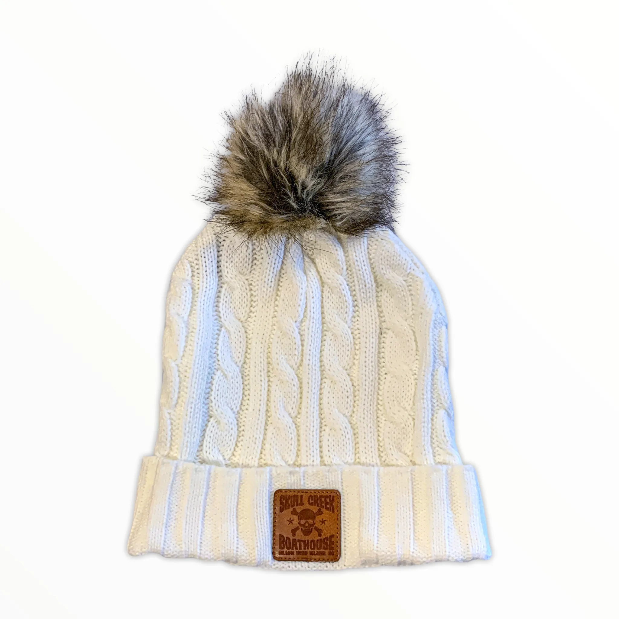 Legacy Cable Knit Beanie - White