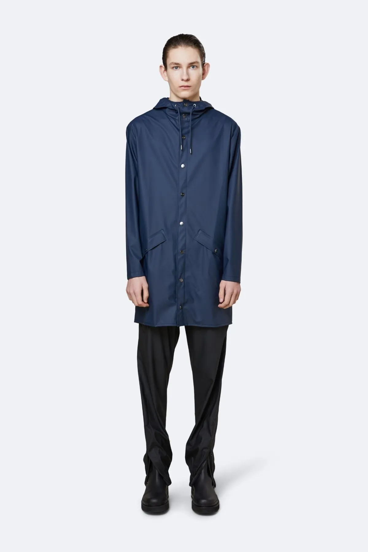 Long Jacket Navy Rains