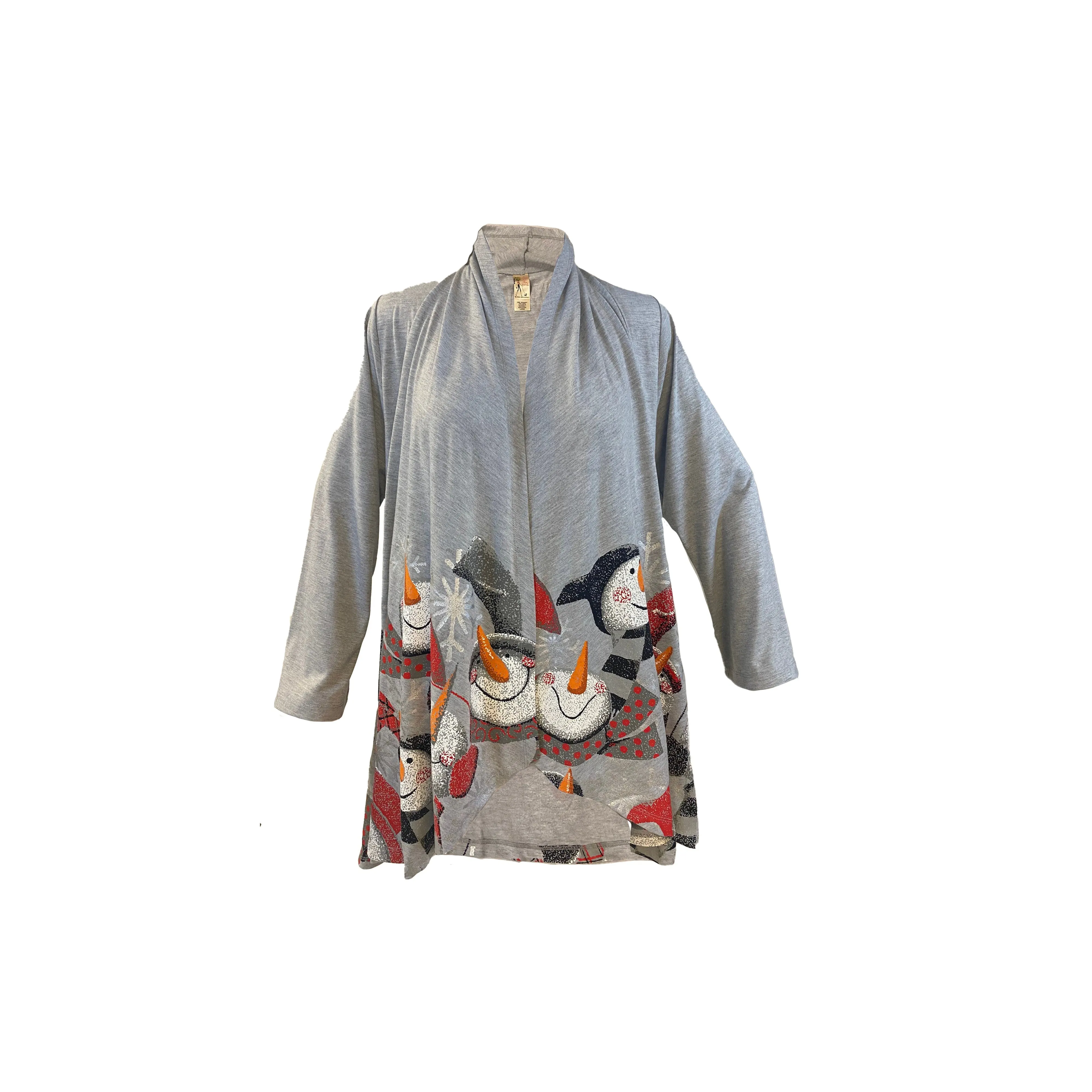 Looking Up Snowman Kimono