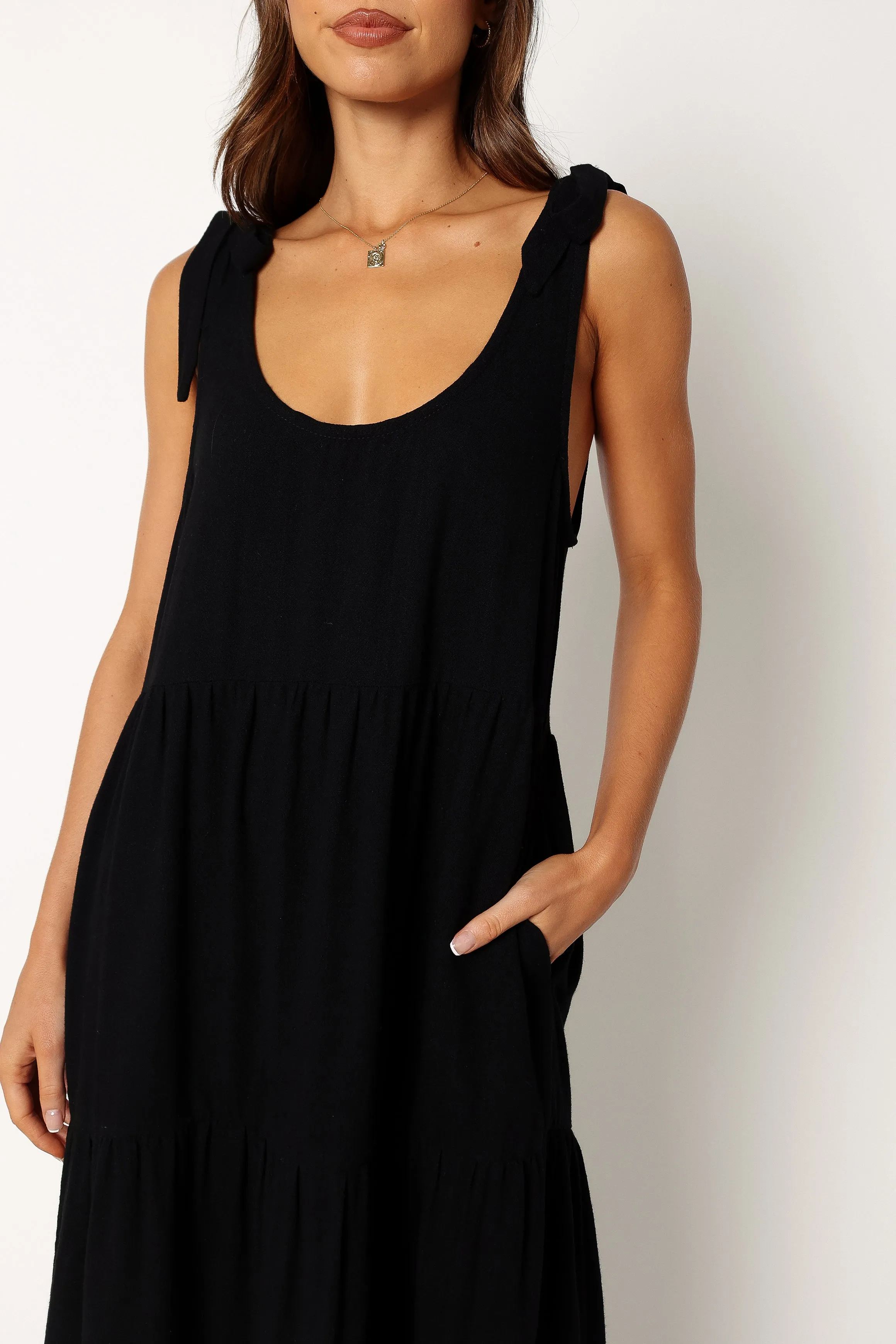 Marcy Midi Dress - Black