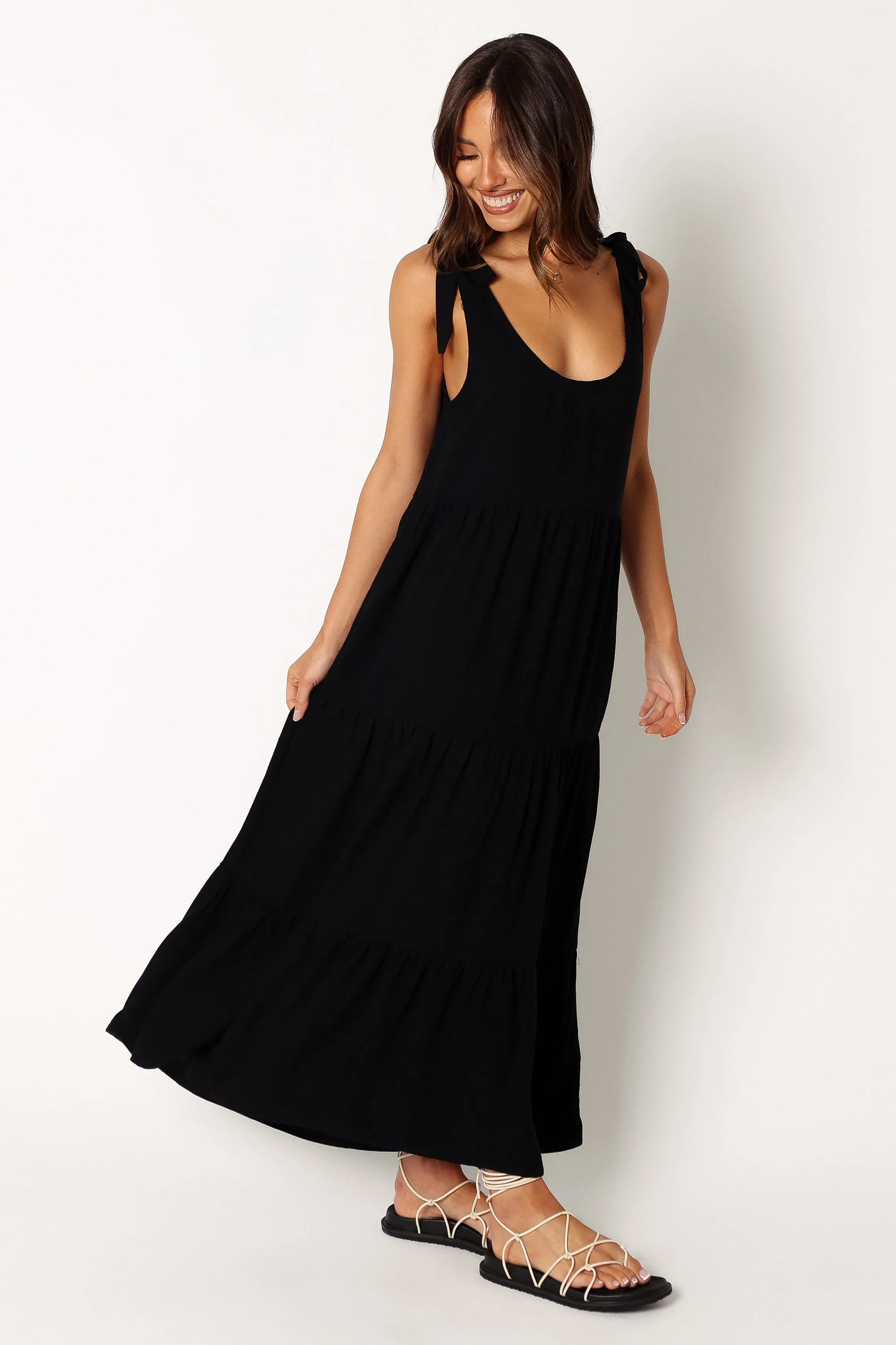 Marcy Midi Dress - Black