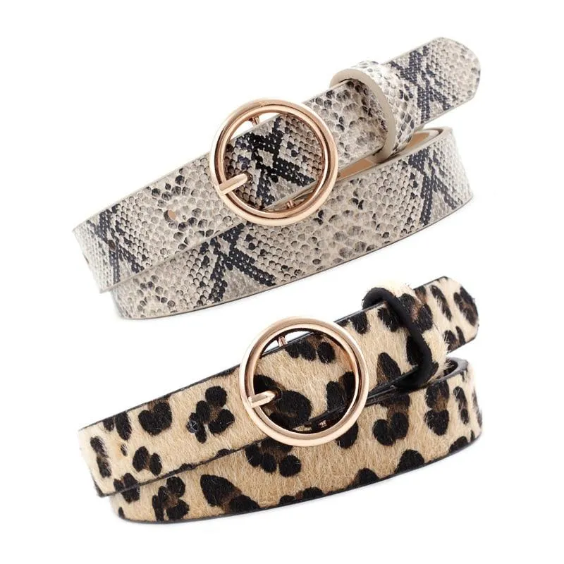 Maya Statement Belt Leopard Snake And Zebra Print Belt