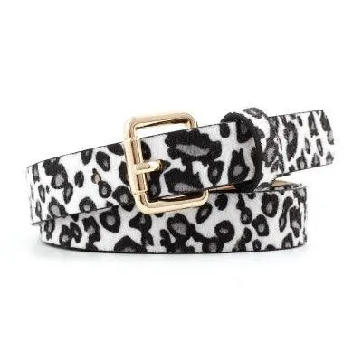 Maya Statement Belt Leopard Snake And Zebra Print Belt