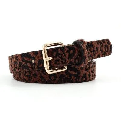 Maya Statement Belt Leopard Snake And Zebra Print Belt