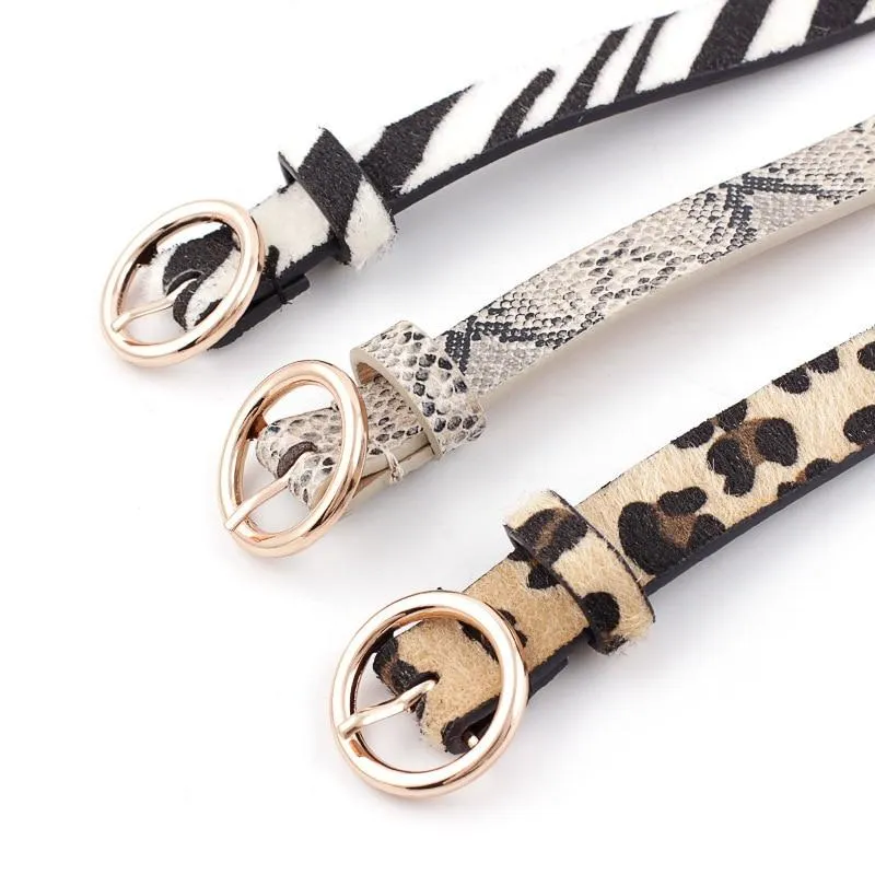 Maya Statement Belt Leopard Snake And Zebra Print Belt