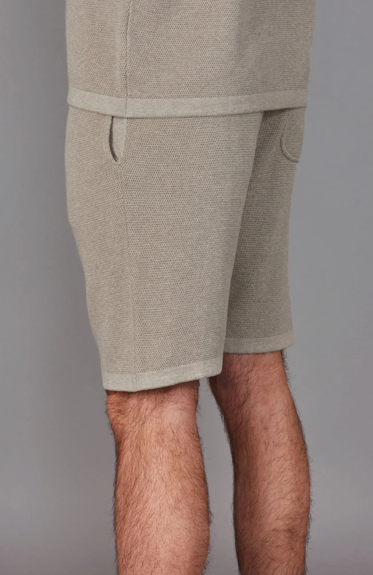 Mens Heavyweight Cotton Textured Shorts