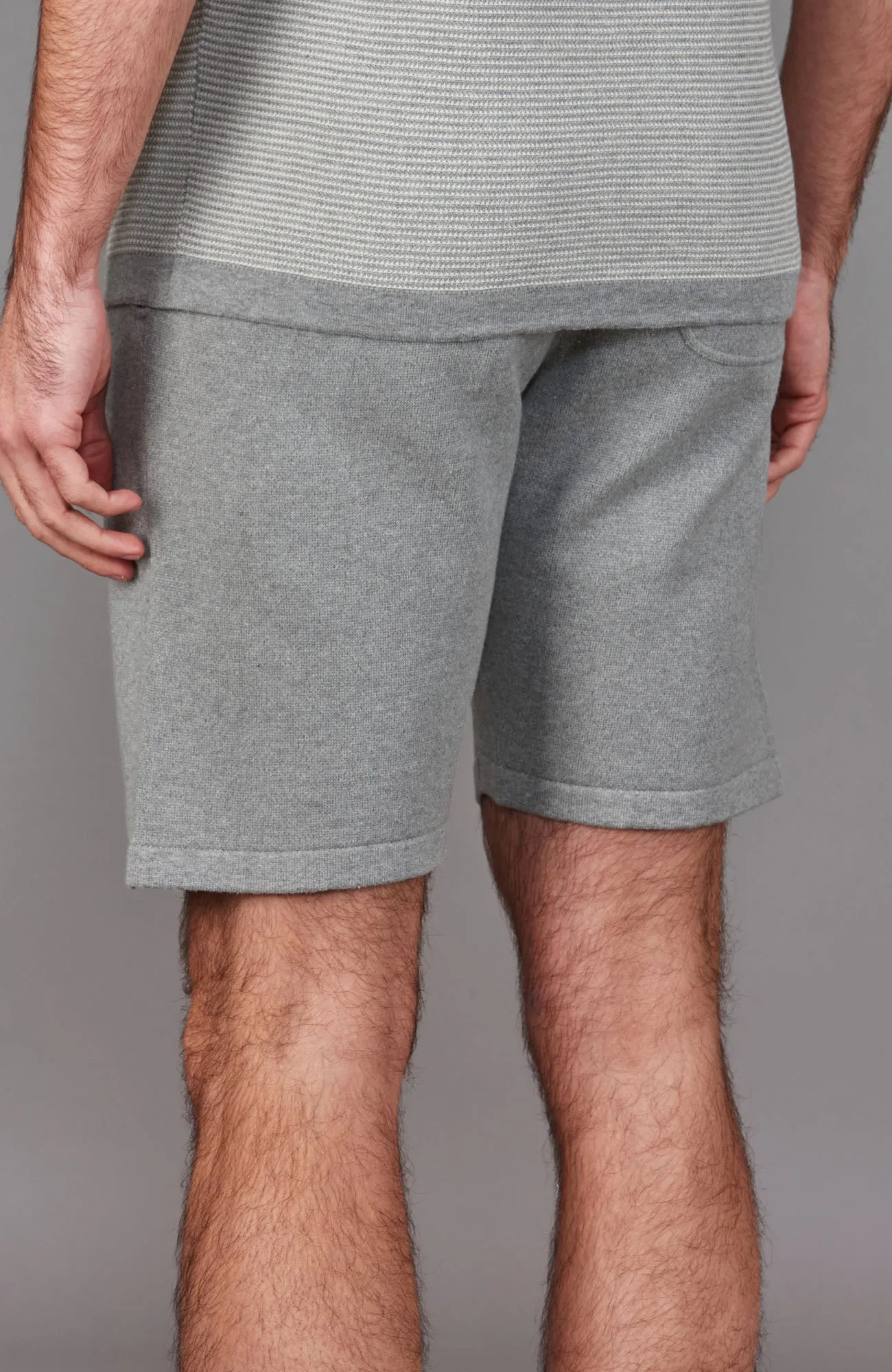 Mens Midweight Cotton Knitted Shorts