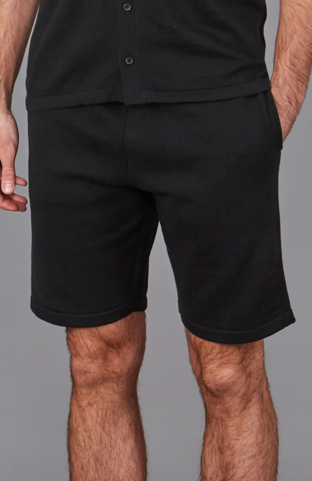 Mens Midweight Cotton Knitted Shorts