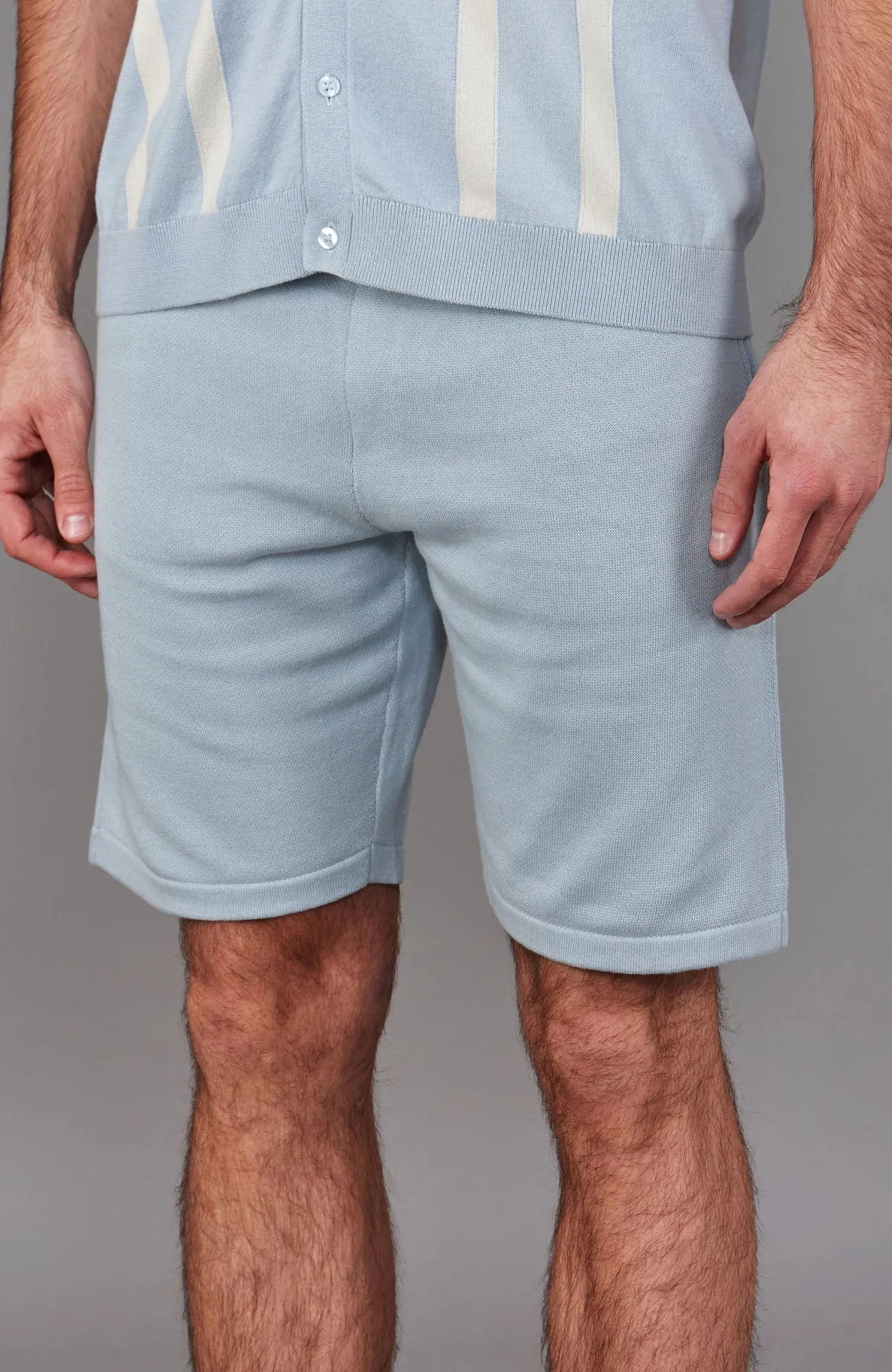 Mens Midweight Cotton Knitted Shorts