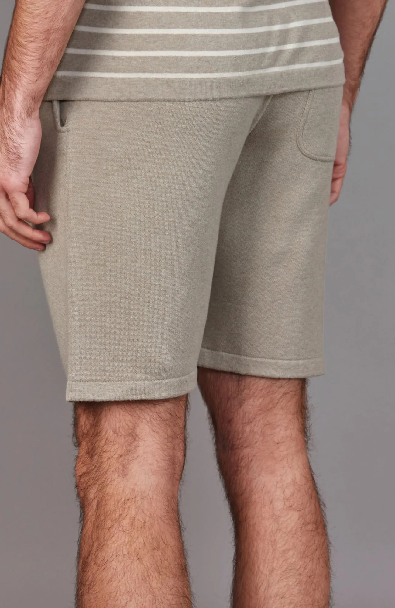 Mens Midweight Cotton Knitted Shorts