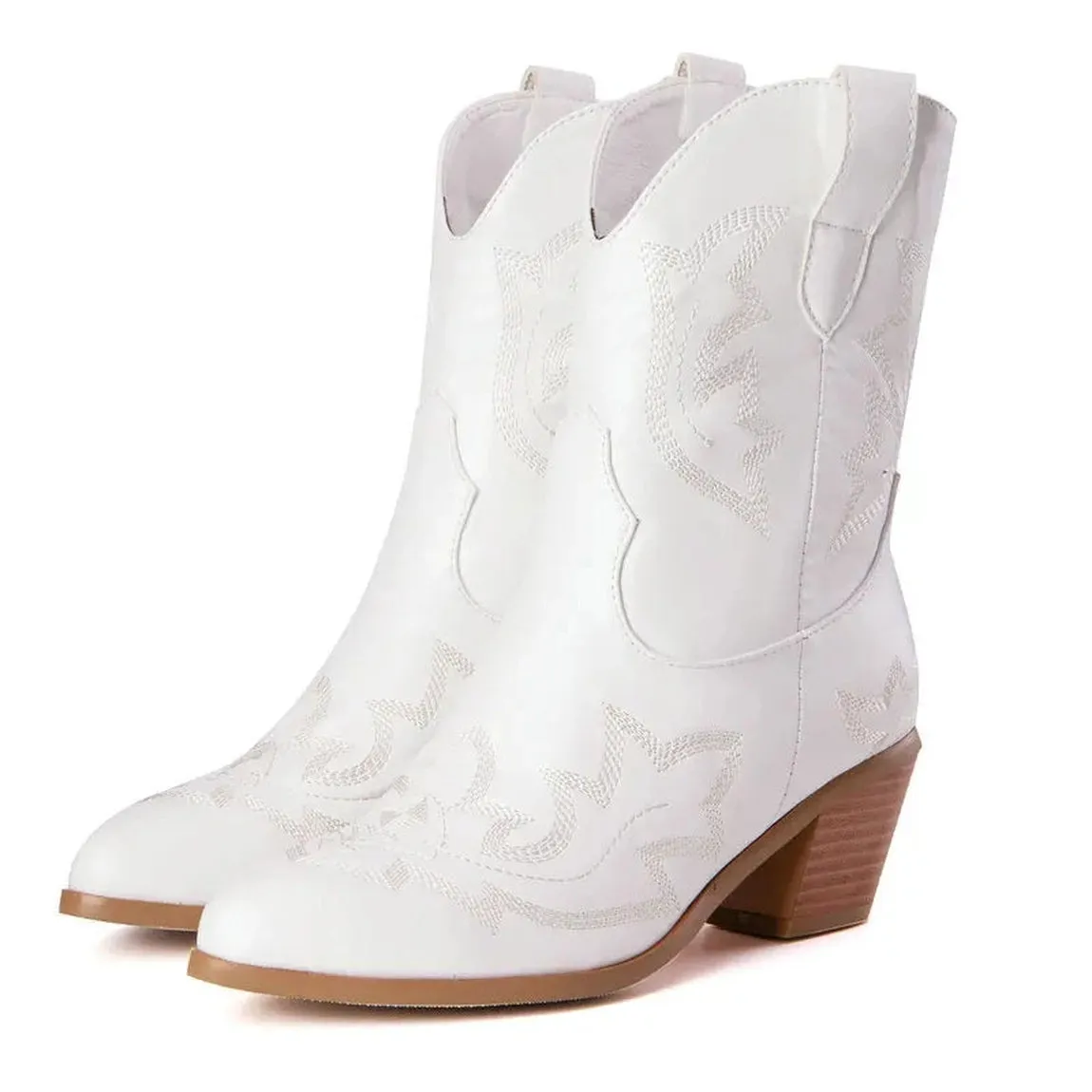 Merendy Ranen Floral Sunshine embroidered Ankle Boots