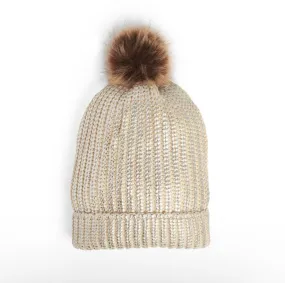 Metallic Casual on the Streets Beanie Women