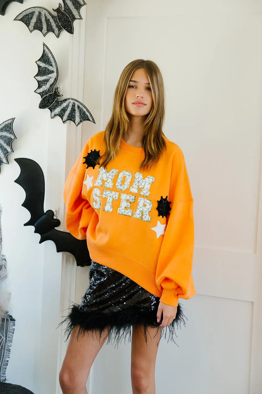 MOMSTER ORANGE PULLOVER