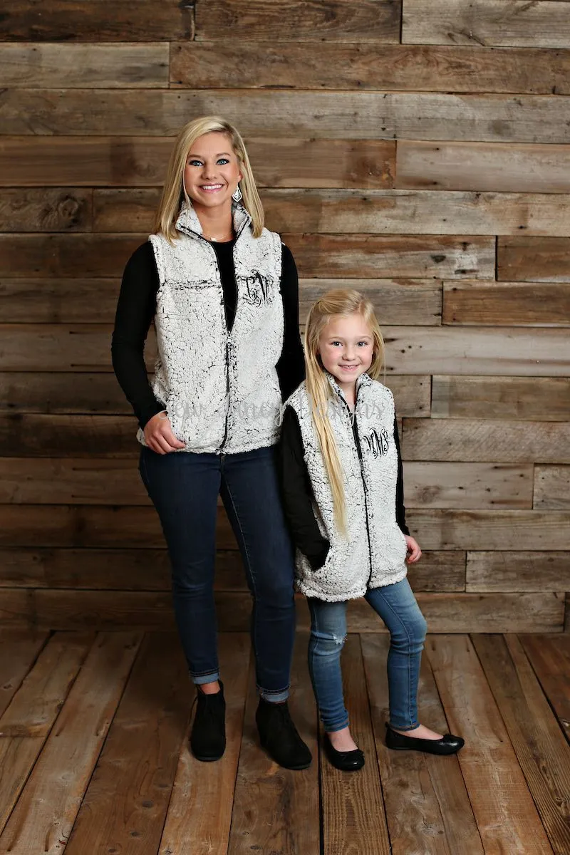 Monogrammed Sherpa Vest