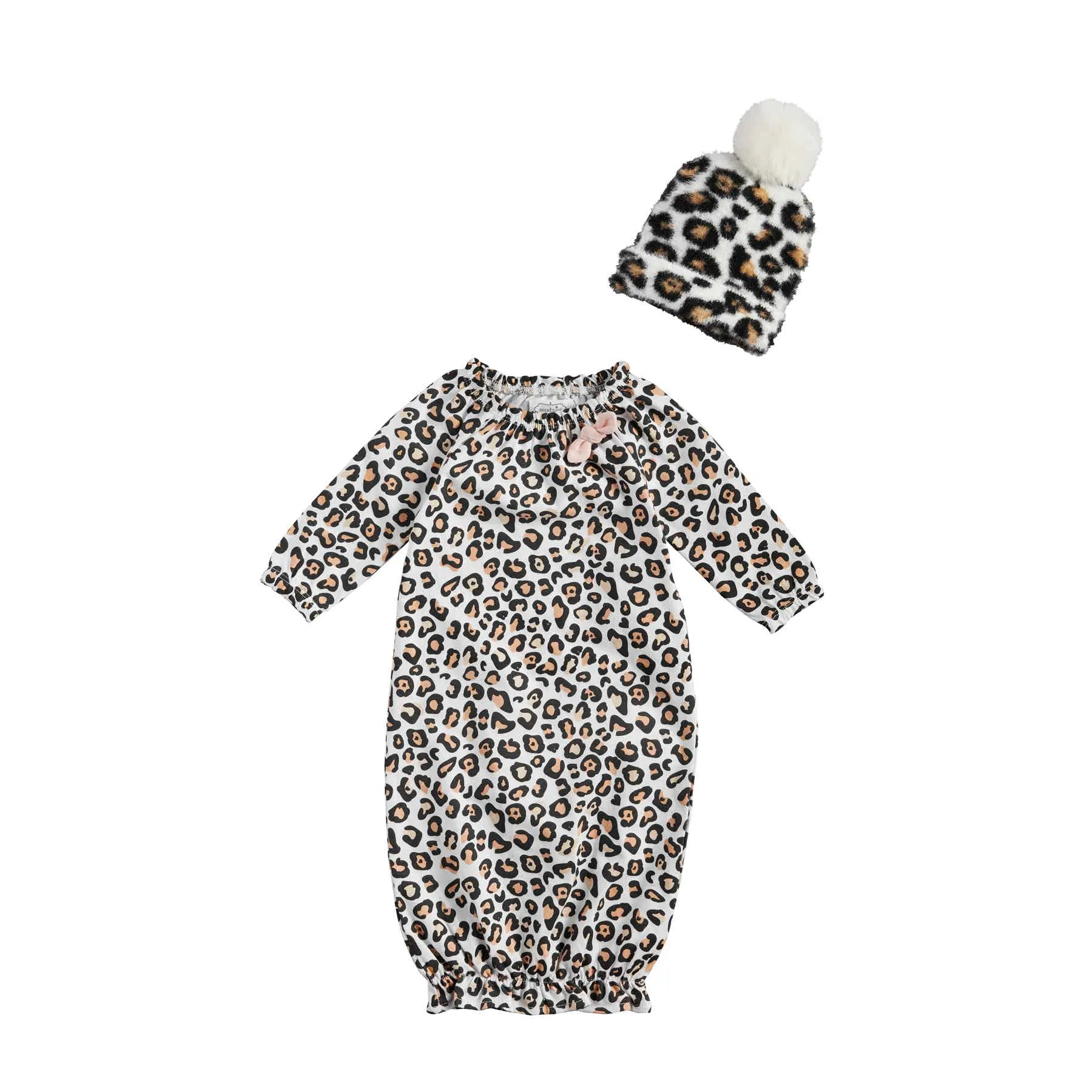 MP leopard gown and hat