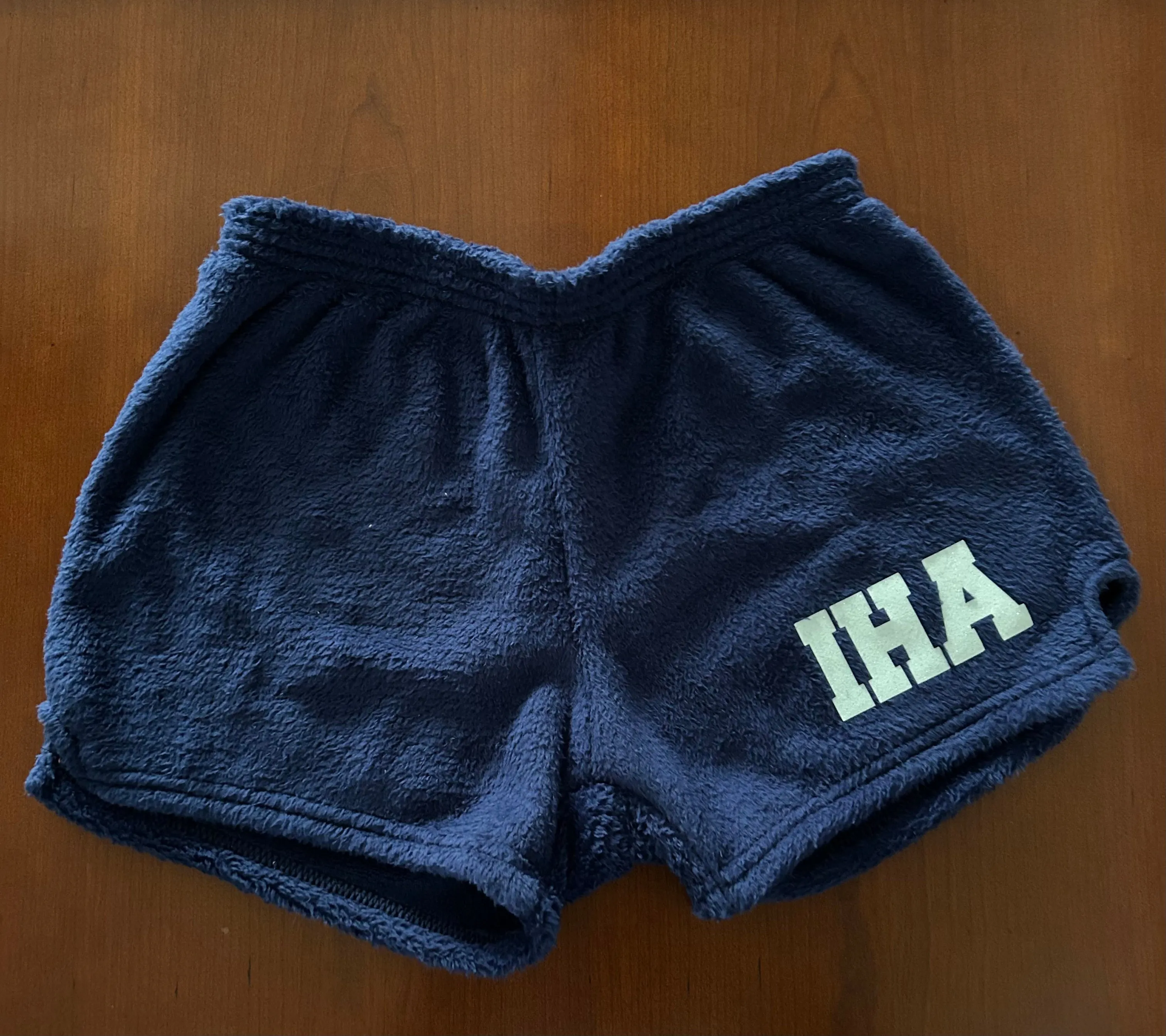 Navy Blue Fuzzy IHA Shorts