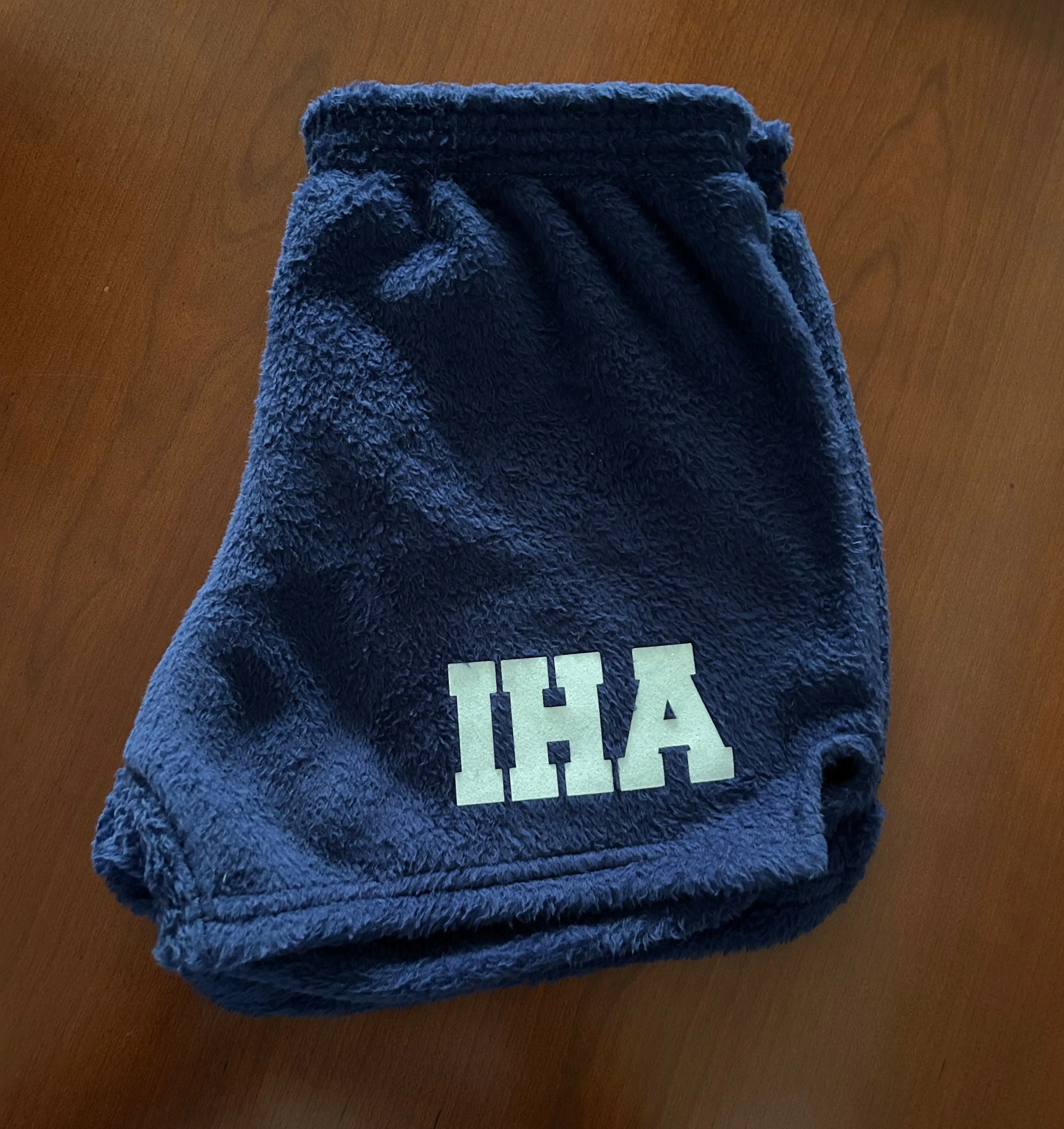 Navy Blue Fuzzy IHA Shorts