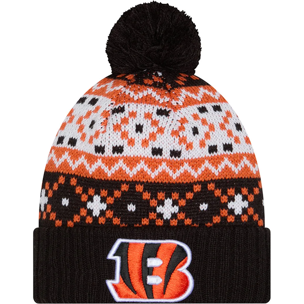 NFL Cincinnati Bengals New Era Nostalgia Knit Hat