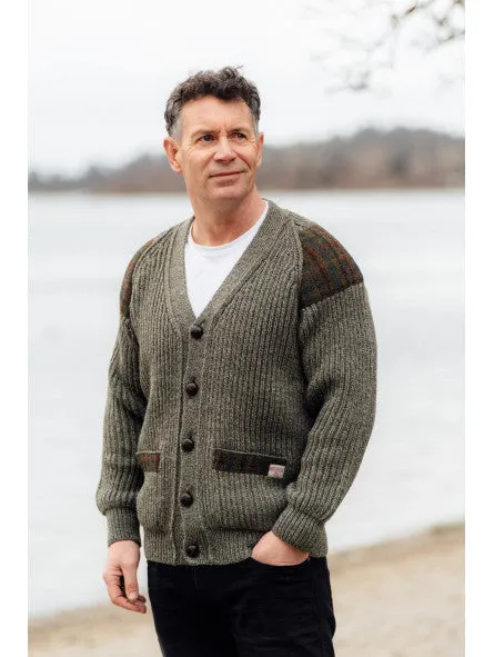 Niffi Ecosse x Harris Tweed Hand Knit Laird Cardigan