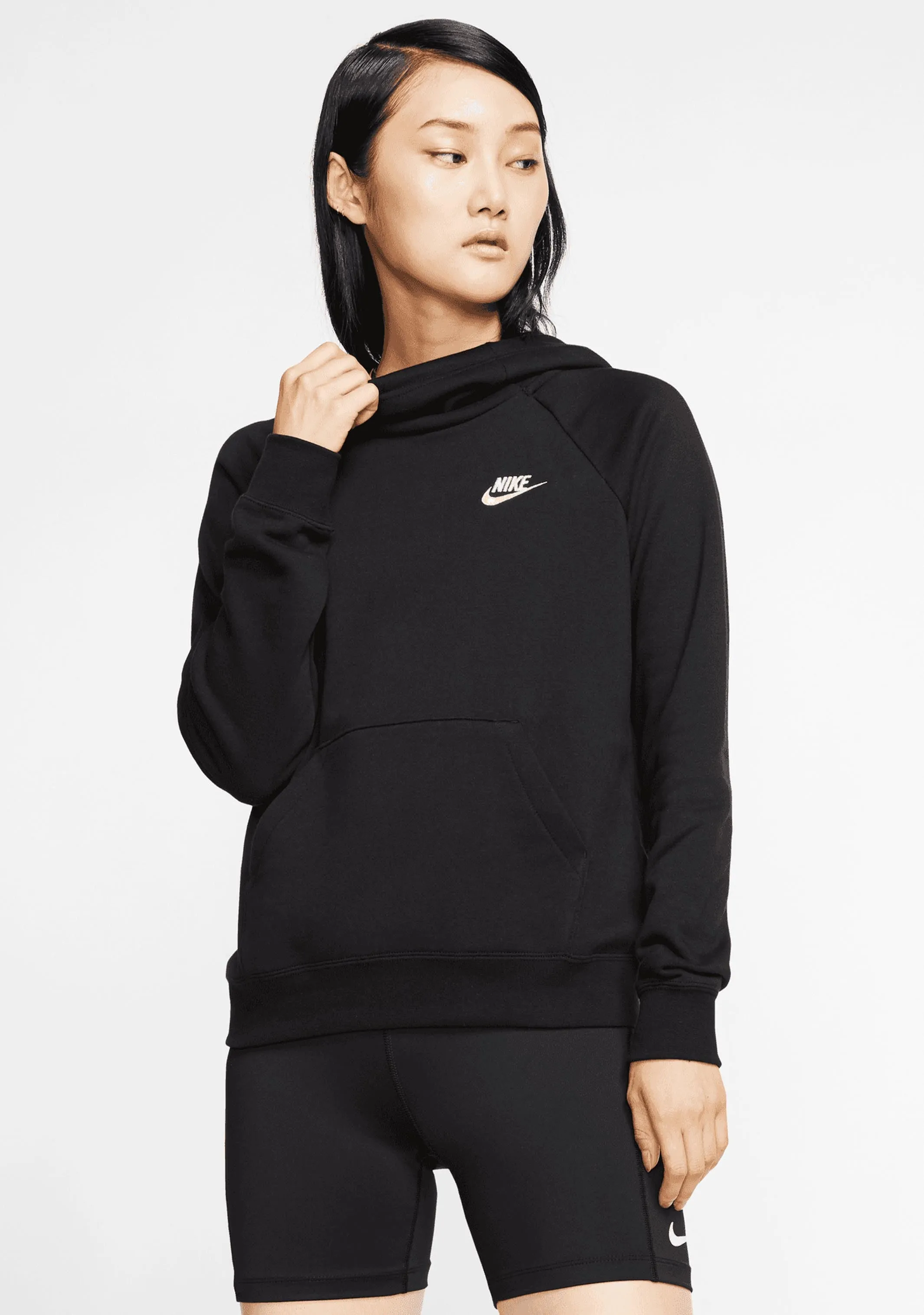 Nike Womens Sportswear Essential Fleece Funnel-Neck Hoodie <br> BV4116-010