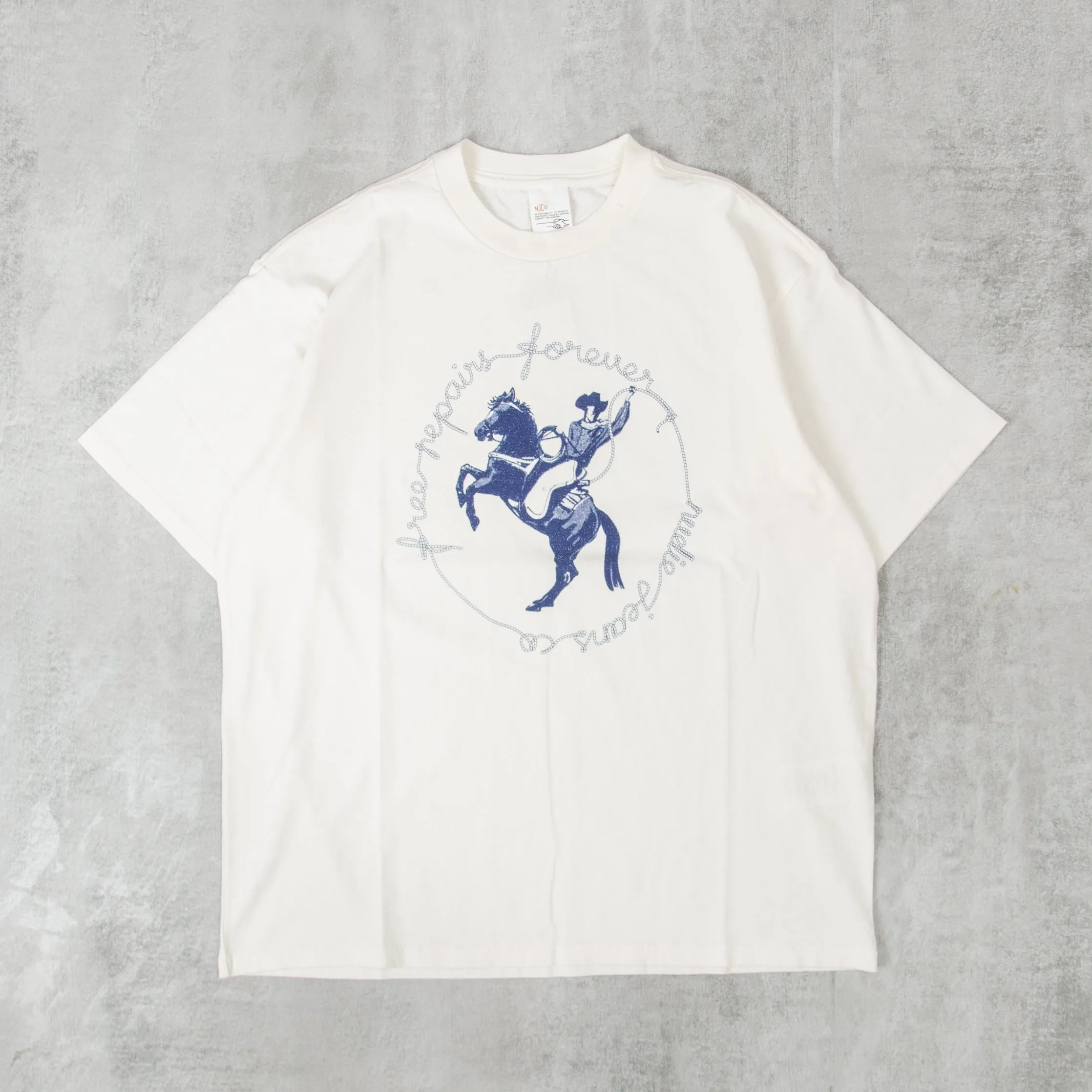 Nudie Koffe Free Repairs Tee - Off White